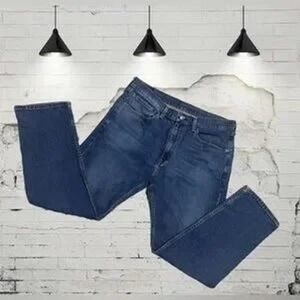 Levi Strauss Co 505 Mens Blue Wash Straight Leg Jeans Size 36 x 30